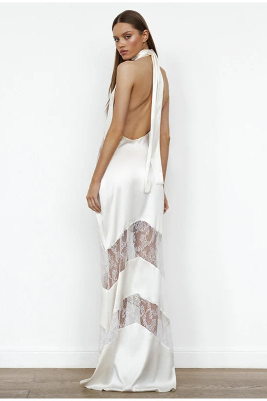 Vintage Lace Long Evening Boho Dress
