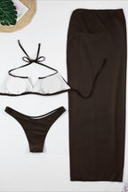 Conjunto de Baño con Falda Abierta y Detalle de Estrella de Mar