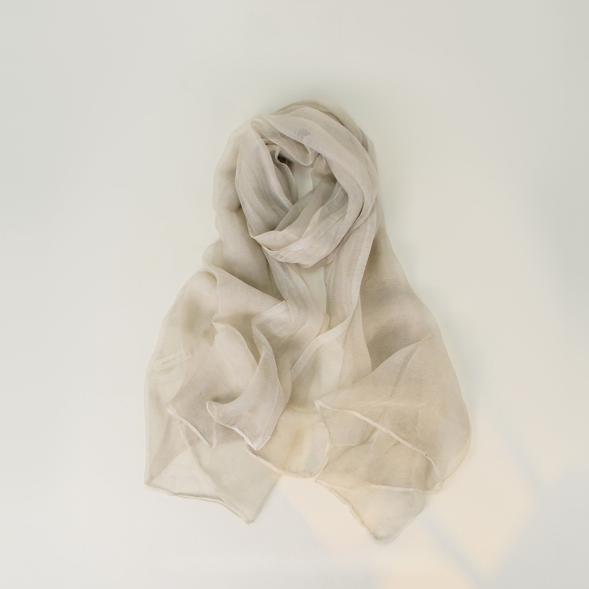 Solid Color Lightweight Linen Feel Long Elegant Scarf