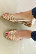 Eleonora | Sandalias doradas de verano