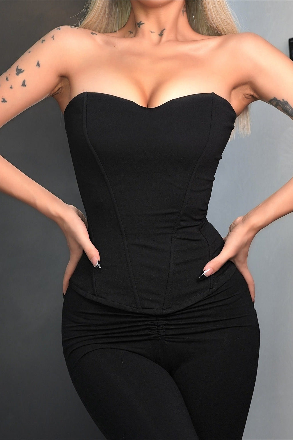 Strapless Boned Corset Tube Top