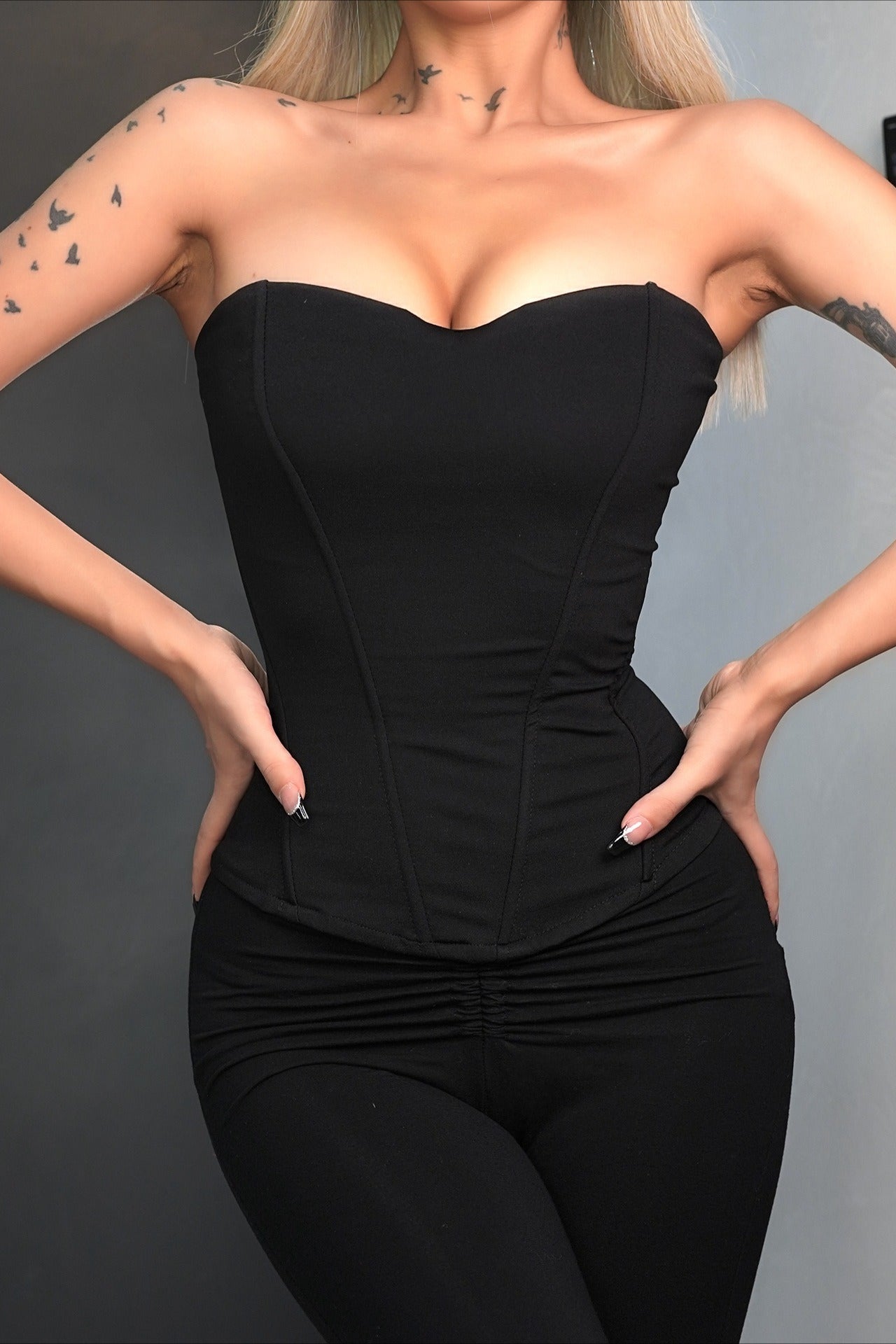 Strapless Boned Corset Tube Top
