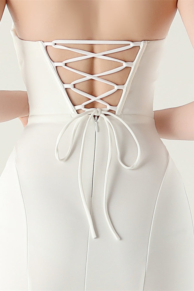Sin Tirantes Escote Corazón Plisado Vestido de Fiesta
