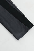 Conjunto de blazer holgado con solapa en V y pantalones de pierna ancha
