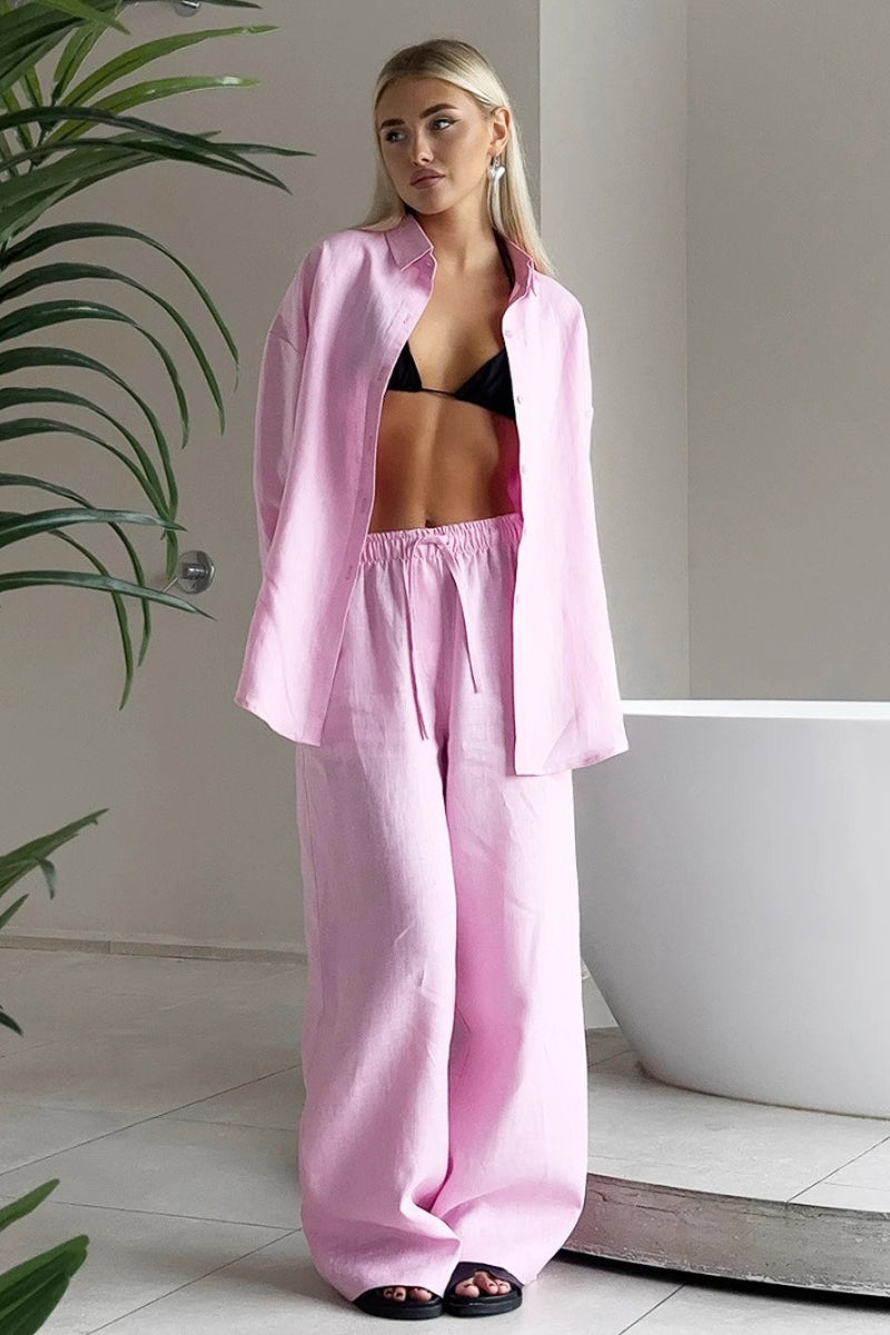 Oversize Manga Larga Blusa