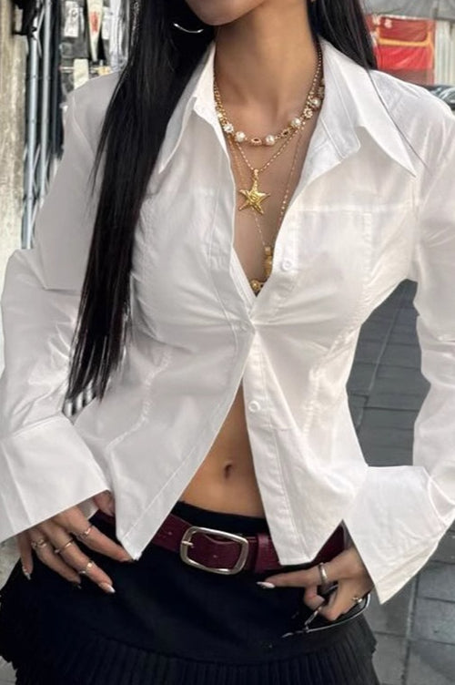 Lightweight Corto (Cropped) Blusa
