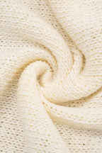Corto (Cropped) Con Flecos Oversize Manga Larga Suéter