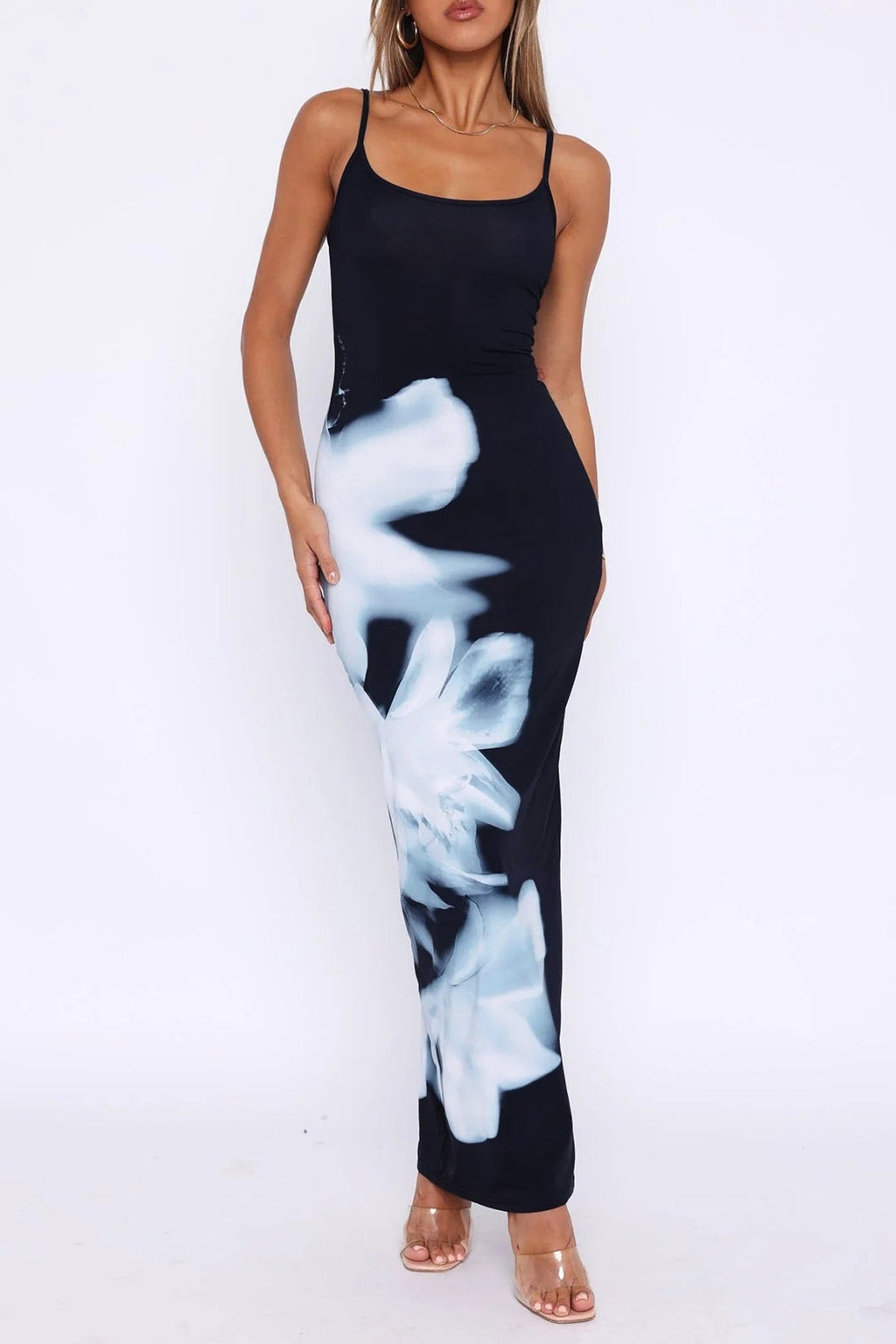 Printed Cami Maxi Vacation Dress