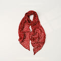 Polka Dot Pearl Chiffon Long Thin Scarf