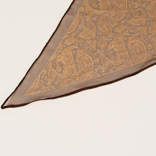Vintage Paisley Long Lightweight Sun Protection Scarf