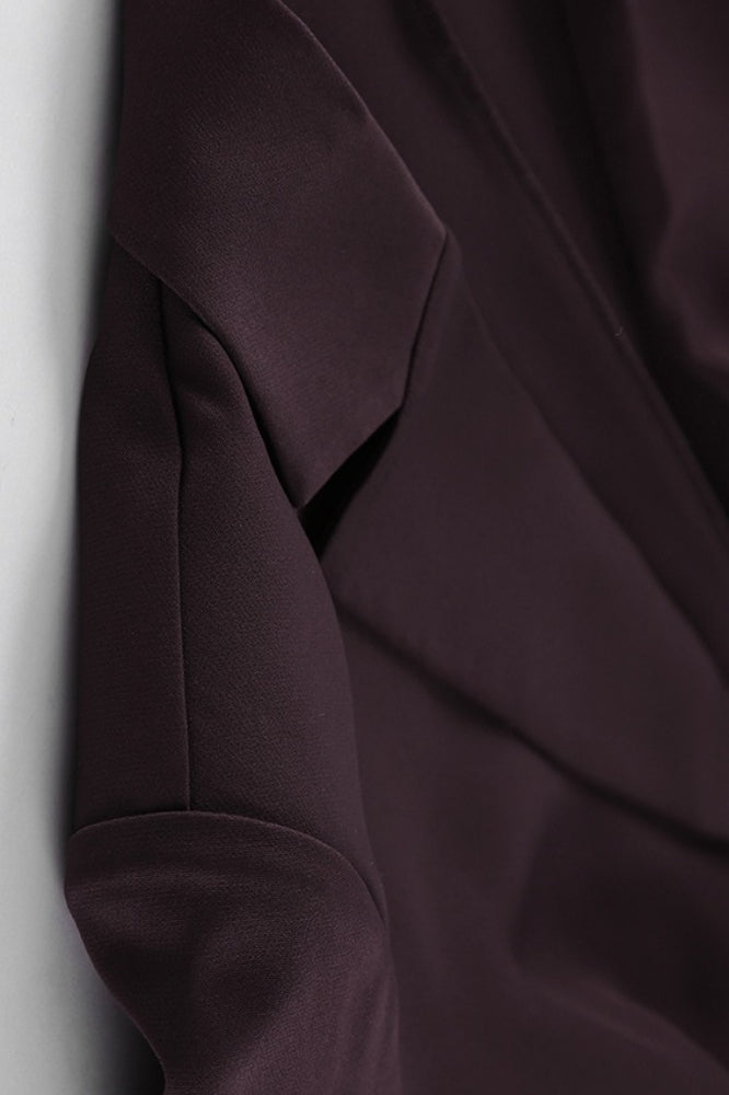 Plunging Neckline Two Piece Blazer Pants Set