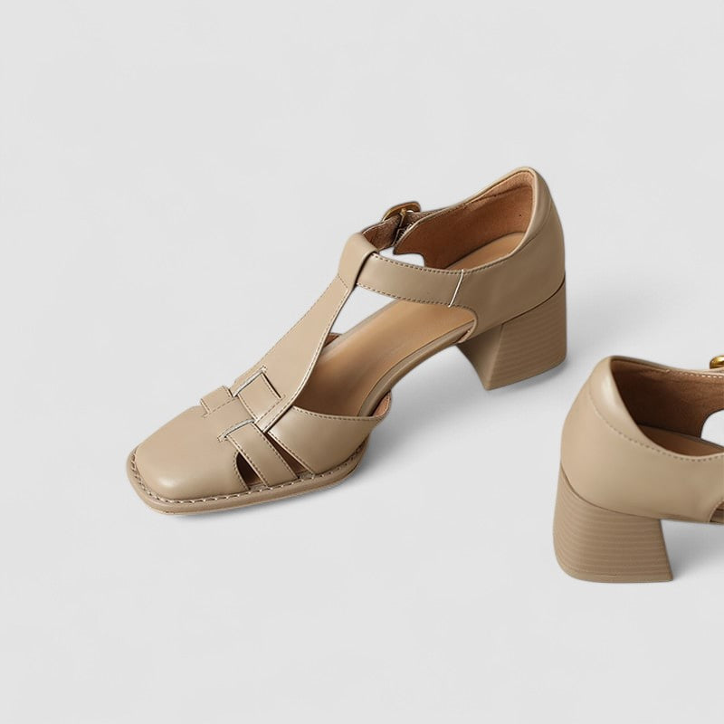 Beatrice | Zapatos Salomé con tacón grueso