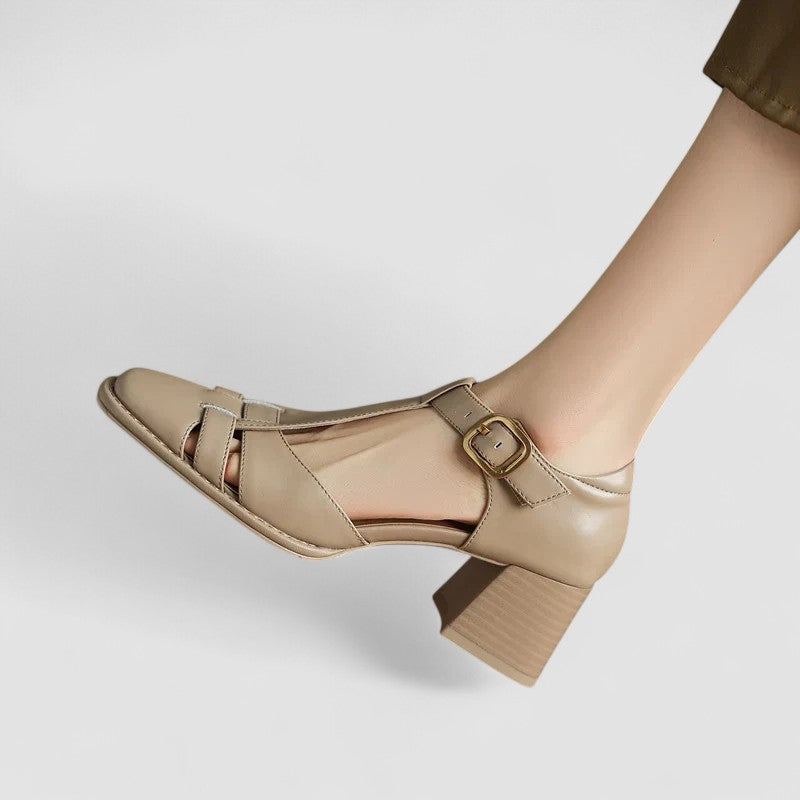 Beatrice | Zapatos Salomé con tacón grueso