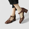 Beatrice | Zapatos Salomé con tacón grueso