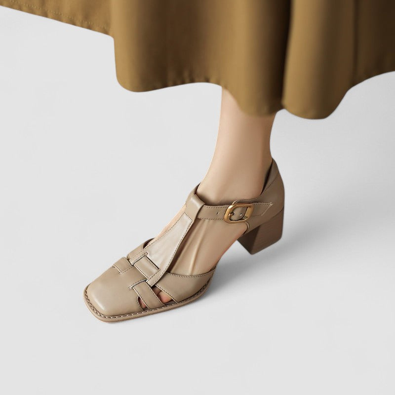 Beatrice | Zapatos Salomé con tacón grueso