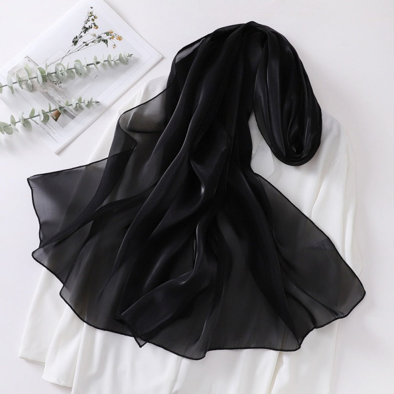 Organza Sheer Glossy Elegant Head Scarf