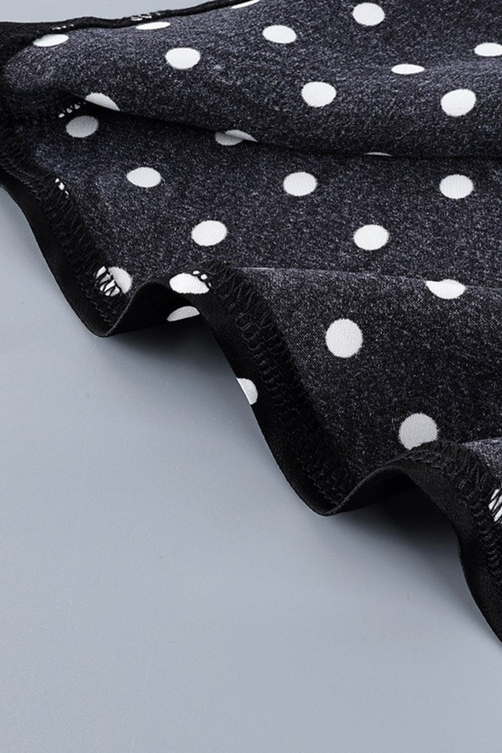 Polka Dot Halter Cami Straight Maxi Skirt Set