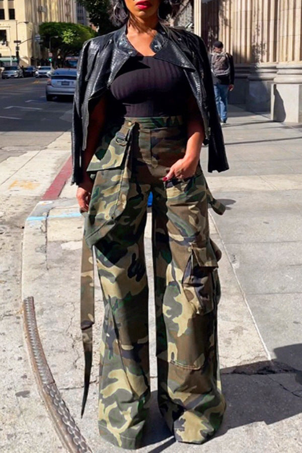 Casual Camo Multi-Pocket Cargo Pant