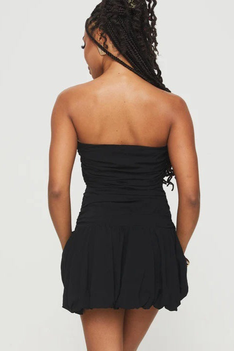 Sin Tirantes Ajustado Vestido Mini de Fiesta