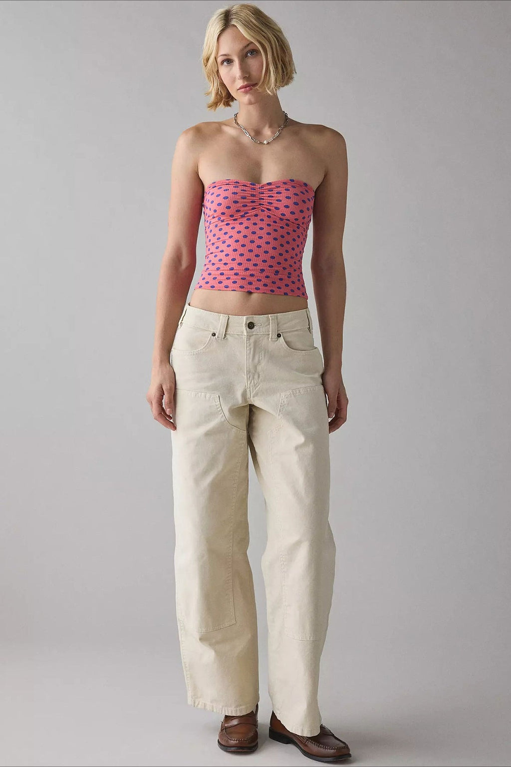 Snake Printed Strapless Tube Top