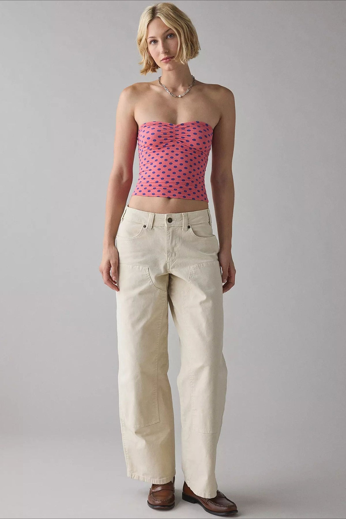 Snake Printed Strapless Tube Top