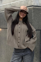Soft Rib Relaxed Cardigan