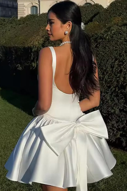 Lazo Tiras Finas Vestido de Cóctel