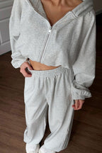 Loose-fit hoodie and sweatpants set