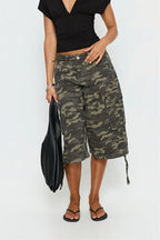 Camo Cargo Bermuda Pants