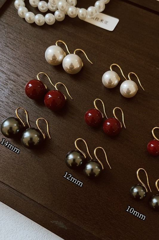 Heel Forma Minimalista Perla Aretes