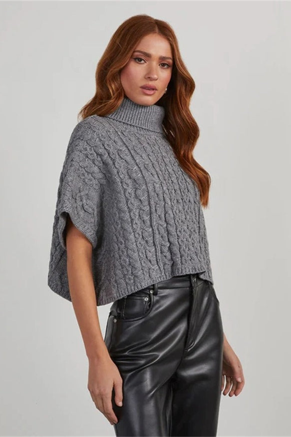 Oversize Cuello Alto Se Pone por la Cabeza Suéter