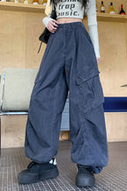 Oversized Patch Pocket Cargo Pants