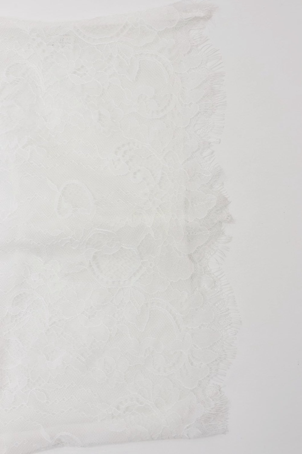 White Sexy Sheer Lace Halter Top