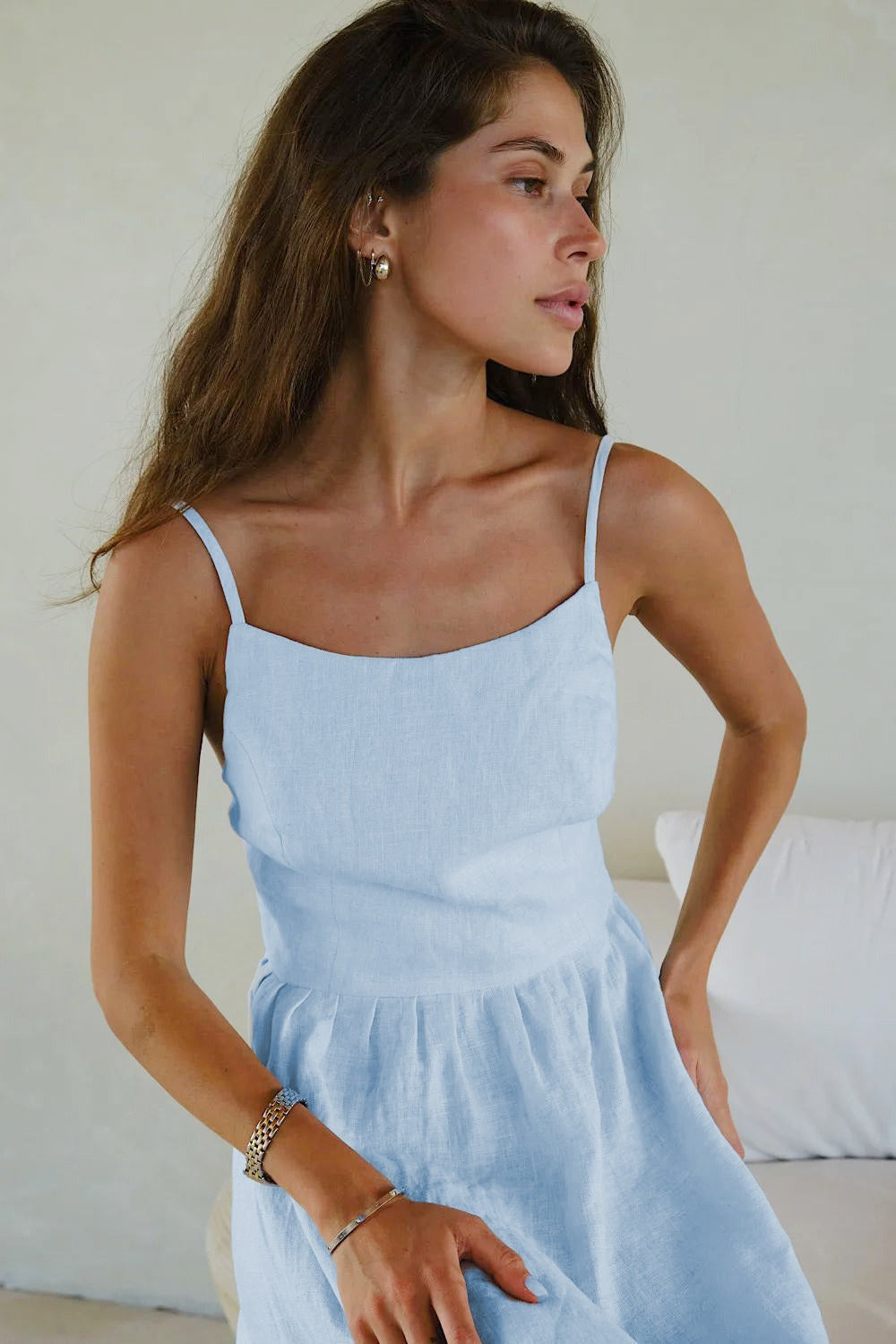 Strappy Tiered Maxi Boho Dress