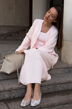 Cardigan Camisole Maxi Skirt Knit Set