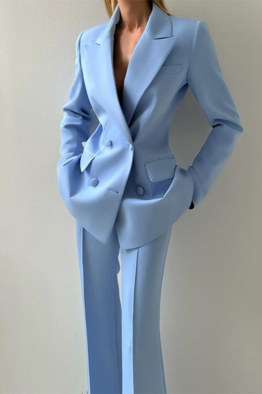 Corset Style Three Piece Blazer Pants Set