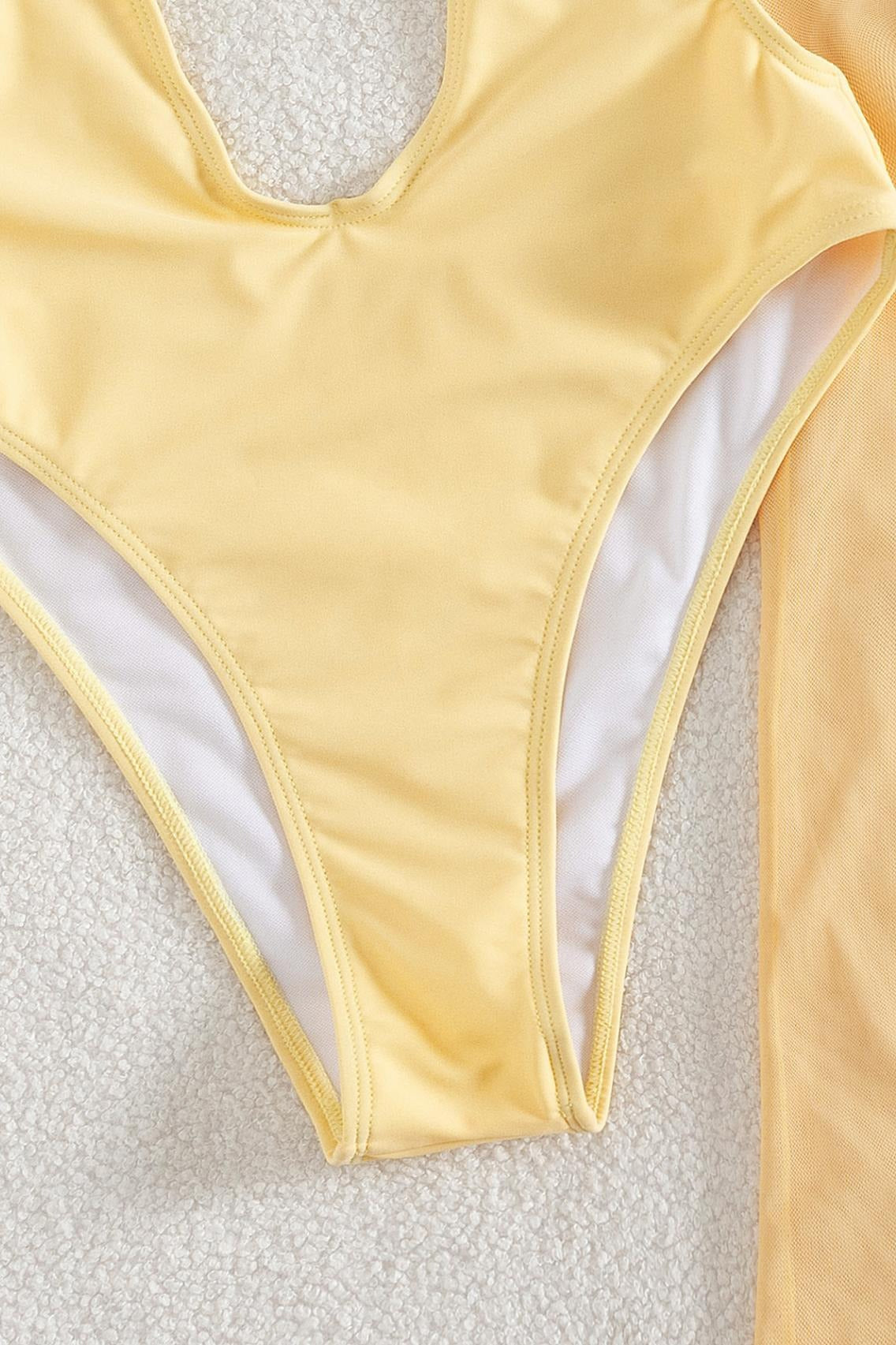 Glossy Fabric Spaghetti Strap Skirt Two Piece Swim Set