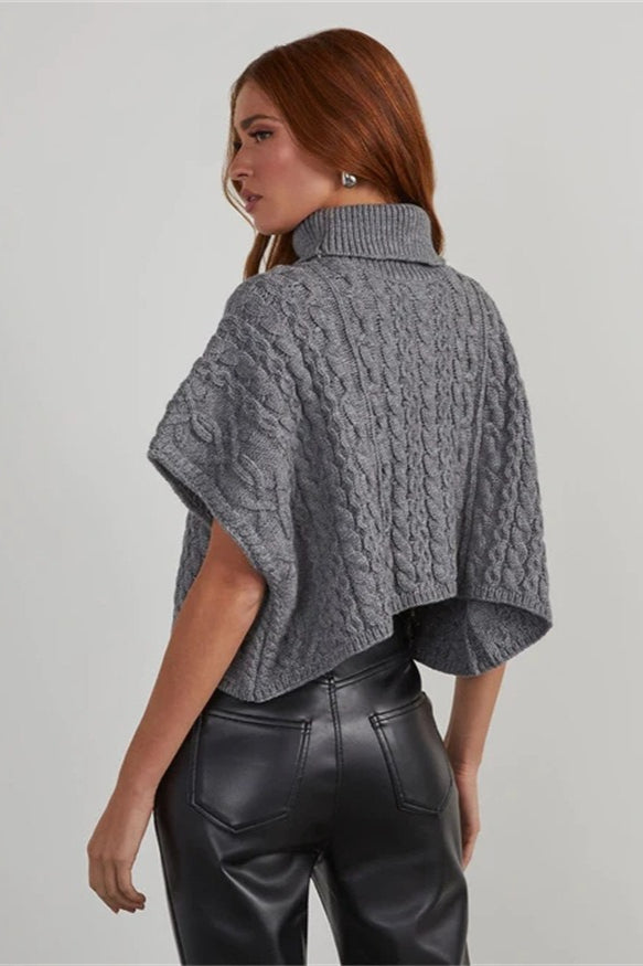 Oversize Cuello Alto Se Pone por la Cabeza Suéter