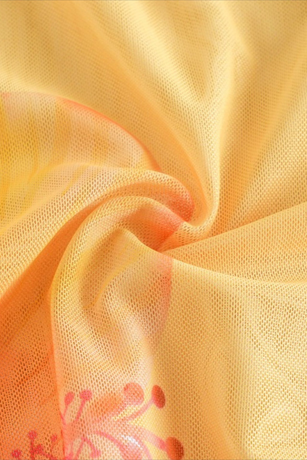 Yellow Halter Bandeau Three Piece Swim Set