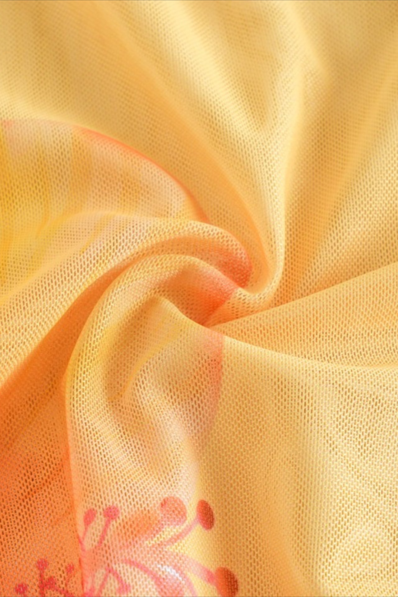 Yellow Halter Bandeau Three Piece Swim Set
