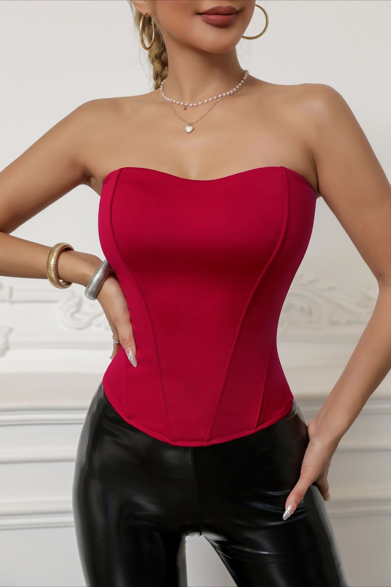 Strapless Boned Corset Tube Top