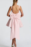 Vestido Corset Mini de Fiesta con Lazo Desmontable