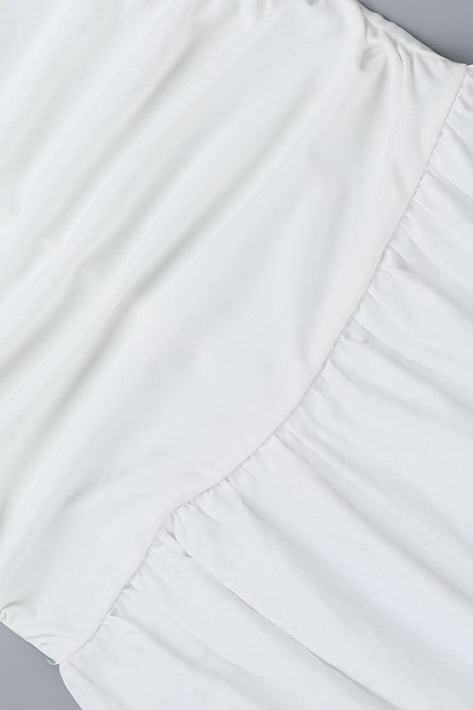 Sexy Hollow Strapless Maxi Vacation Dress