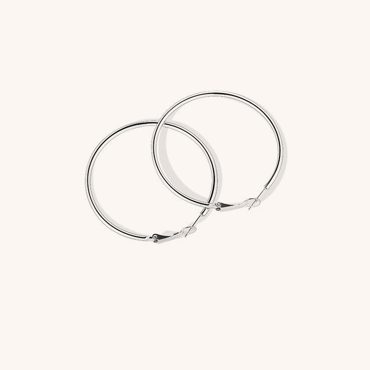 Oversize Acero de Titanio Aretes de Aro