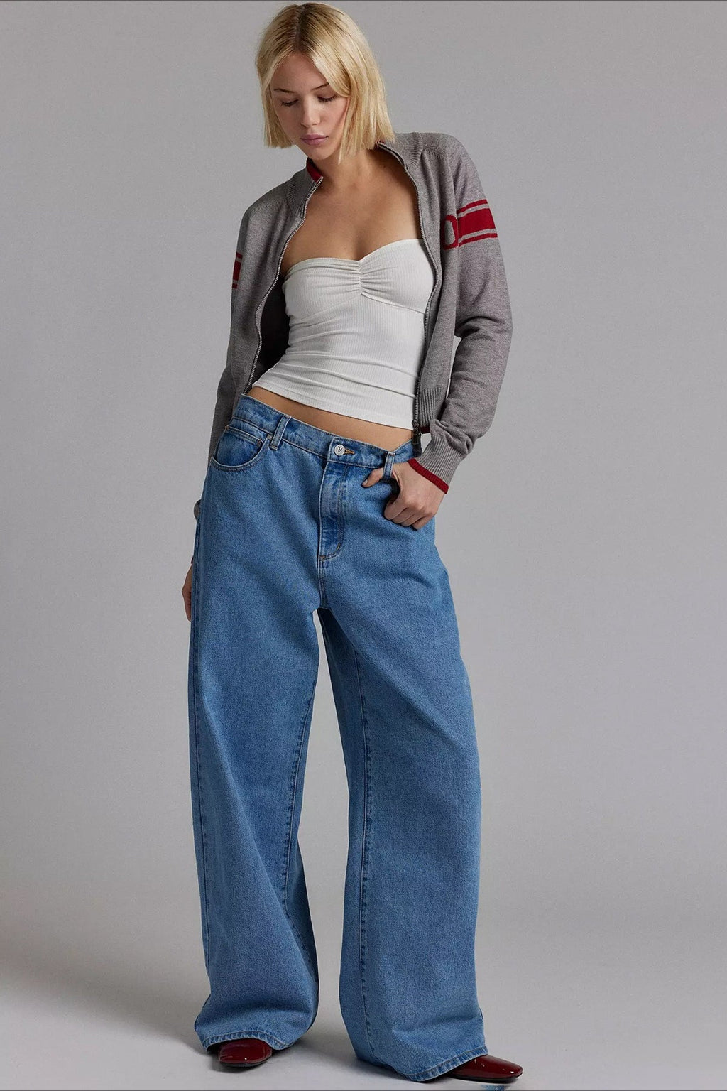 Ribbed Knit Strapless Tube Top