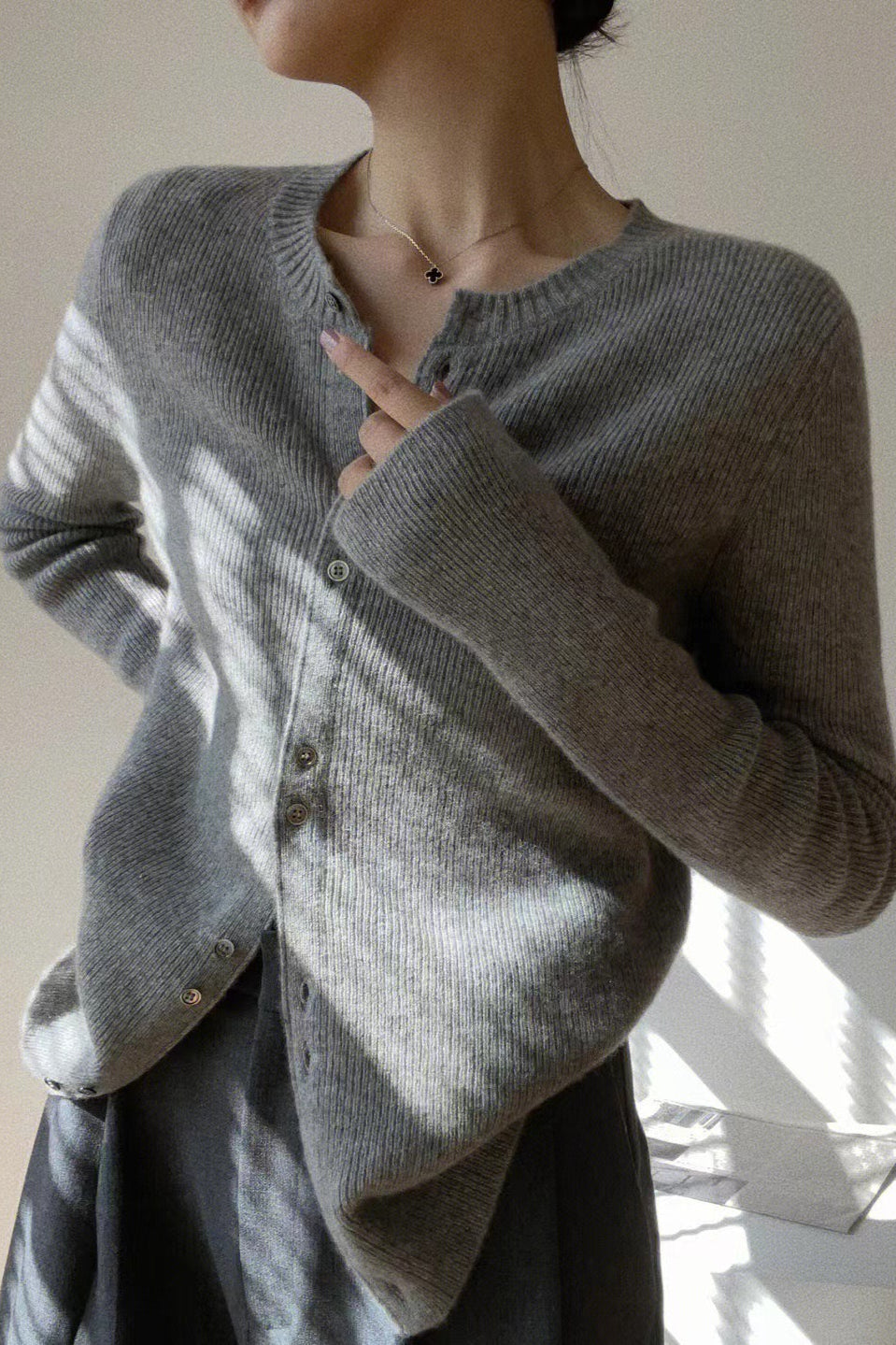 Tailored Knit Cardigan