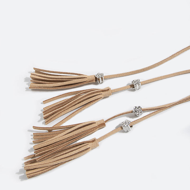 Boho Tejido a Mano Wide Cinturón
