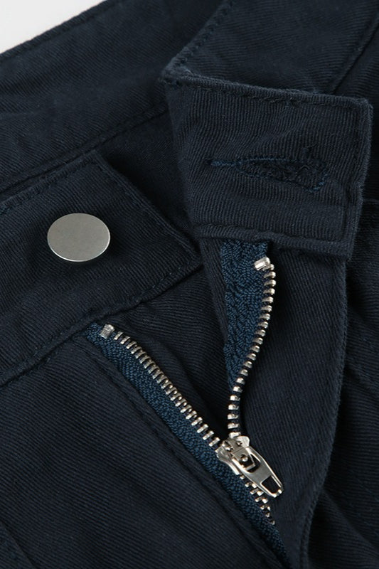 Studded Low Rise Wide Leg Jeans