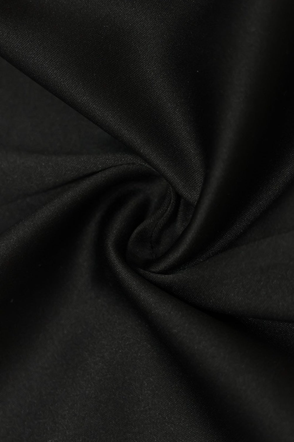 Deep V Neck Waist Cinched Ruffle Hem Shoulder Pad Blouse