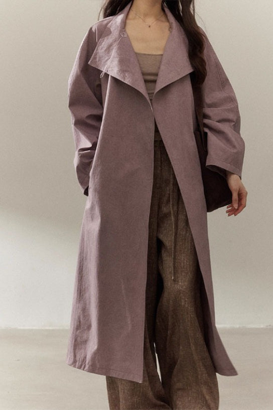 Sophisticated Minimalist Style Long Overcoat